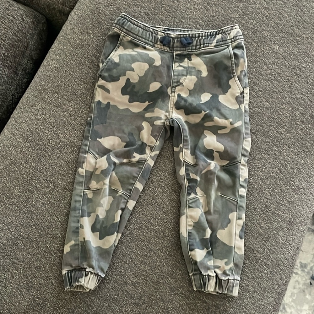 DL1961 CAMO TWILL ORGANIC COTTON JACKSON JOGGERS TODDLER SIZE 3T